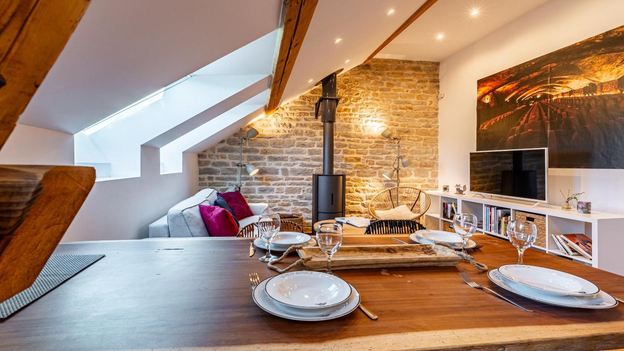 Apartamento Sous Les Toits De Fleury Dijon Exterior foto
