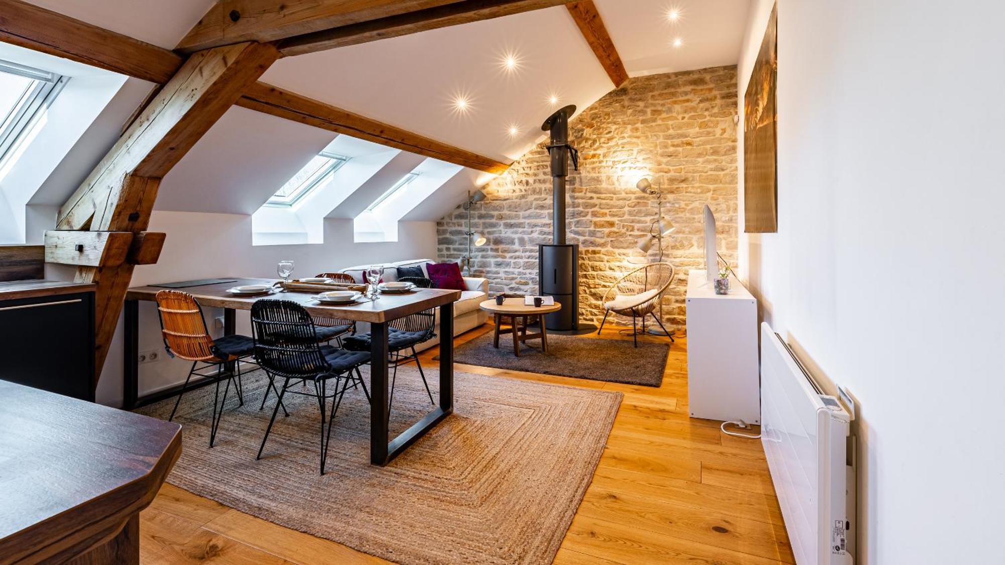 Apartamento Sous Les Toits De Fleury Dijon Exterior foto
